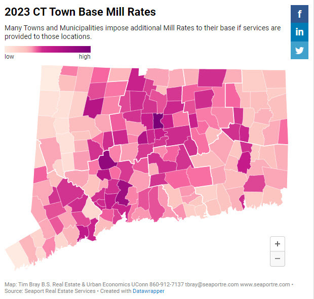 2023 CT Mill Rates